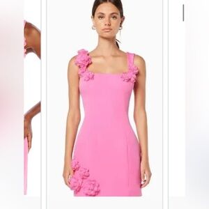 Elliatt pink floral mini dress